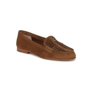 Veronica Beard Brown Suede Woven Loafers Size 7.5M Slip On Flat Shoes